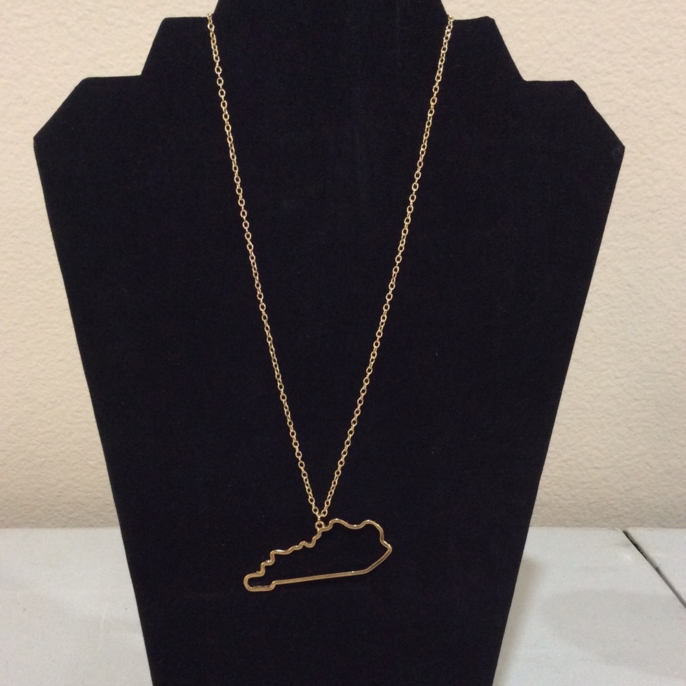 Outline Kentucky necklace